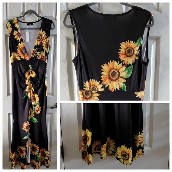 SUNFLOWER MAXI DRESS - Picture 1 of 1